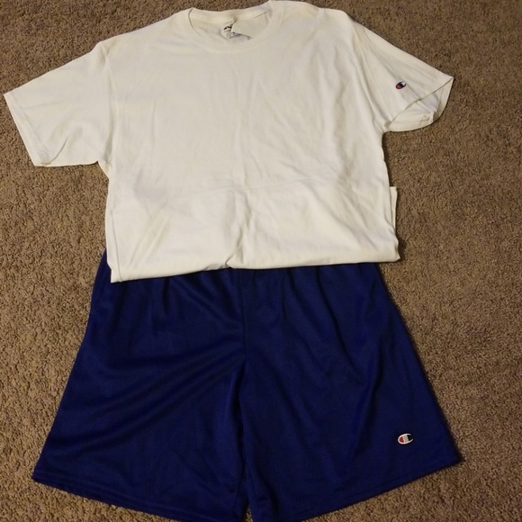 champion short set for men's